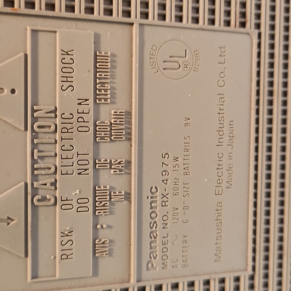 Vintage early '80's Panasonic Model RX-4975 Boombox w/ orig instructions - Picture 8 of 16